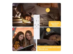 NETTLIFE Lámpara de Techo LED Lámpara Regulable para Sala de Estar Diseño Moderno de 50 W con Control Remoto de Metal para Comedor Cocina Dormitorio