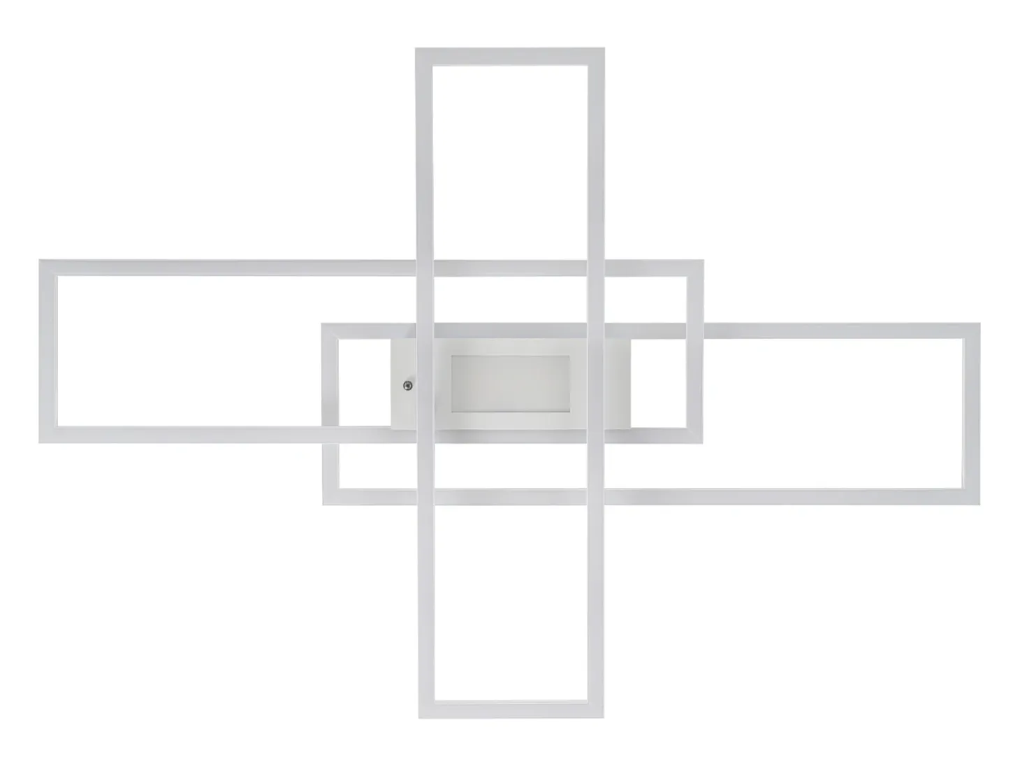 NETTLIFE Lámpara de Techo LED Lámpara Regulable para Sala de Estar Diseño Moderno de 50 W con Control Remoto de Metal para Comedor Cocina Dormitorio