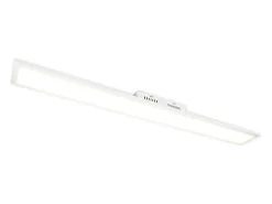 NETTLIFE Lámpara de Techo LED 42W Blanco 3360lm 120x15cm Panel Regulable con Mando a Distancia para Salón Moderno Dormitorio Oficina Cocina Pasillo