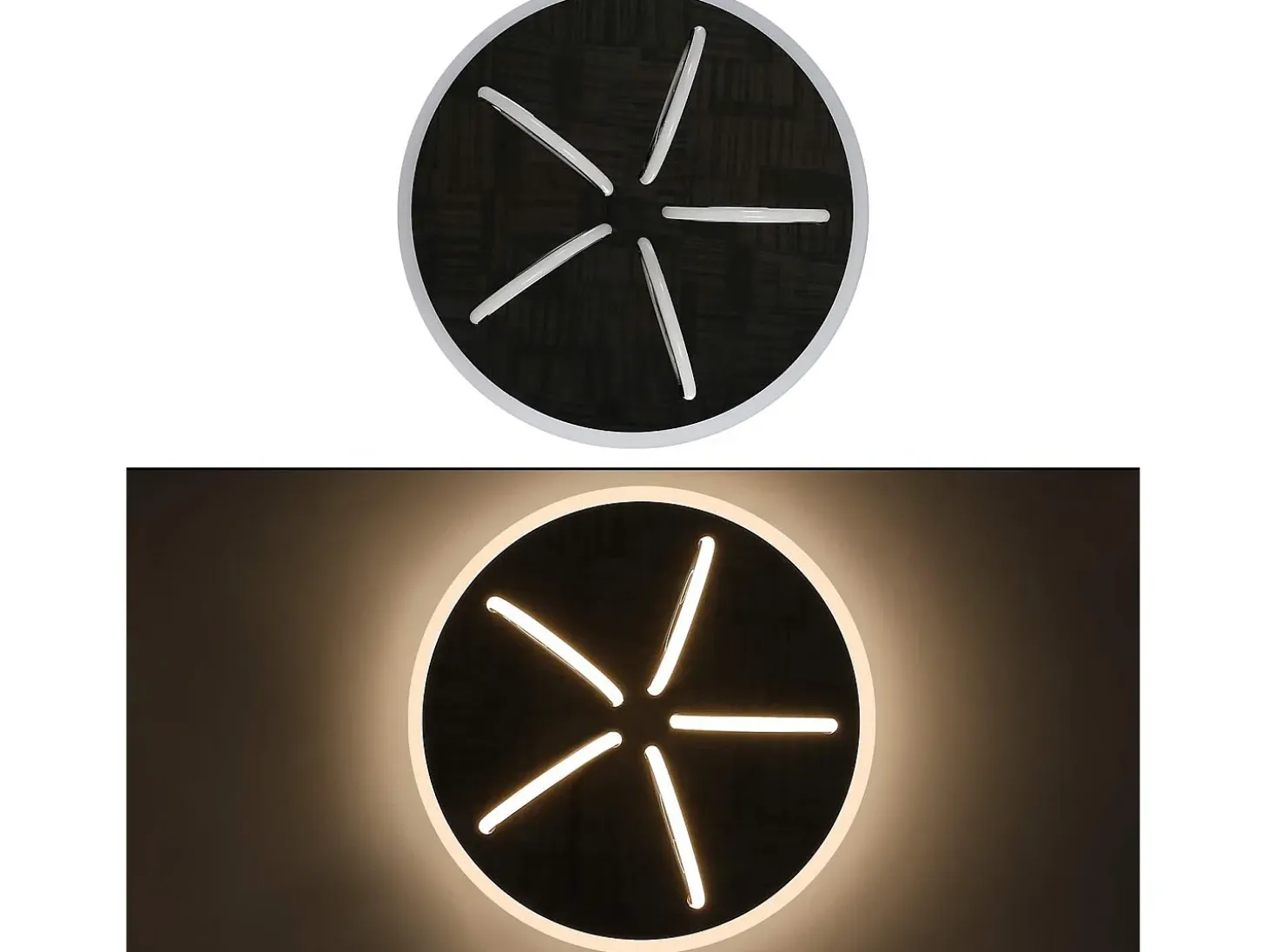 NETTLIFE Lámpara de Techo LED Luz de Salón Blanco Cálido 41W, 3000K, 43 x 12,5 cm Lámpara Moderna para Dormitorio Habitación de los Niños, Pasillo