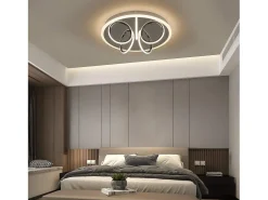NETTLIFE Lámpara de Techo LED Luz de Salón Blanco Cálido 41W, 3000K, 43 x 12,5 cm Lámpara Moderna para Dormitorio Habitación de los Niños, Pasillo