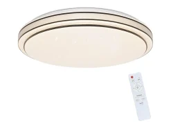 NETTLIFE Lámpara de Techo LED Moderna Redonda 27 cm Cielo Estrellado Regulable con Control Remoto Lámpara de Dormitorio de 23 W para Sala de Estar