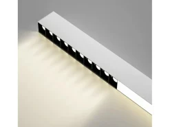 NETTLIFE Lámpara de Techo LED Blanca 25W Lámpara Moderna para Lámpara de Escritorio Larga Regulable con Control Remoto 80CM para Dormitorio