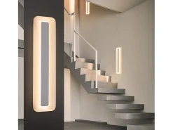 NETTLIFE Lámpara de Techo LED Regulable con Control Remoto 60 cm 23 W Oficina Pasillo Sala de Estar Moderna Dormitorio Blanco Cocina Sala de Estudio