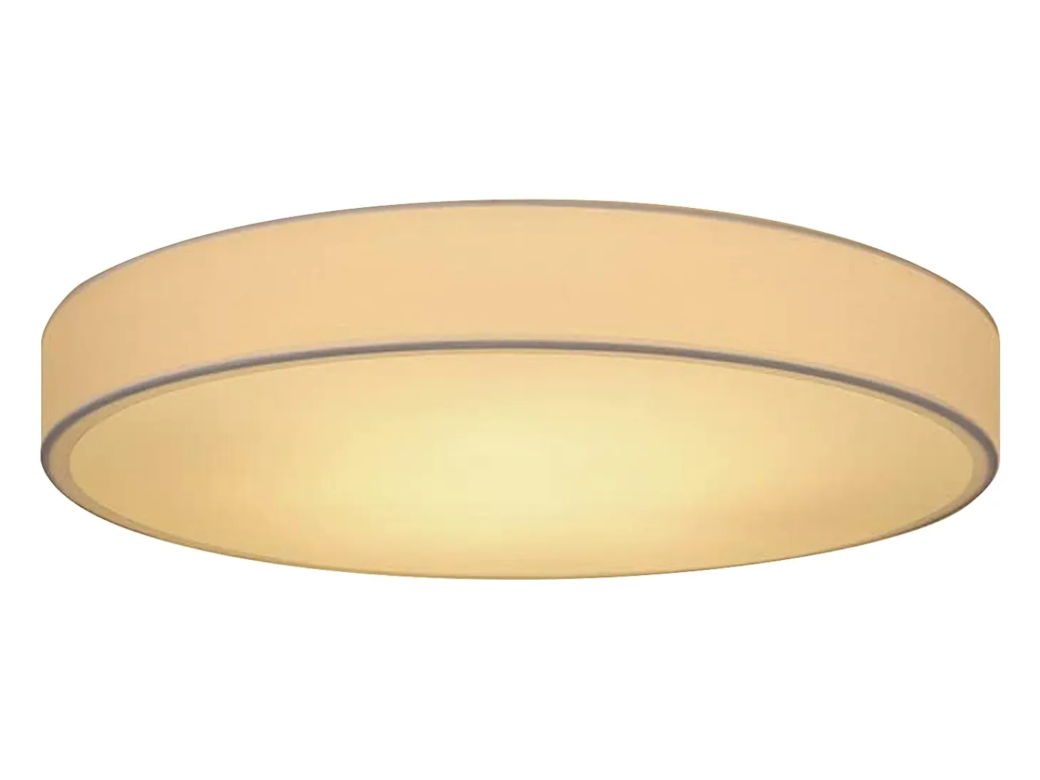 NETTLIFE Lámpara de Techo LED 38 CM Regulable con Control Remoto Lámpara de Techo de Tela Moderna Redonda Blanca para Sala de Estar Dormitorio Pasillo