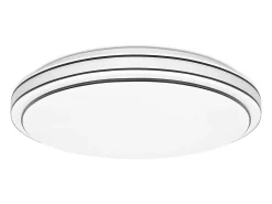 NETTLIFE Lámpara de Techo LED Dormitorio - Diámetro 27 cm Lámpara de Cielo Estrellado Lámpara Blanca cálida de 12 W Lámpara Redonda Moderna para