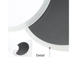 NETTLIFE Lámpara de Techo LED para Sala de Estar - Lámpara de Sala de Estar Moderna Grande 94 cm Regulable 72 W con Control Remoto para Dormitorio
