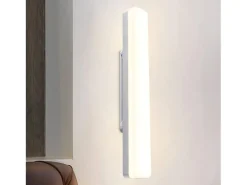 NETTLIFE Lámpara de techo LED para, larga, 40 cm, luz diurna, 18 W, luz de techo blanca neutra, para sótano, pasillo, oficina, garaje, dormitorio