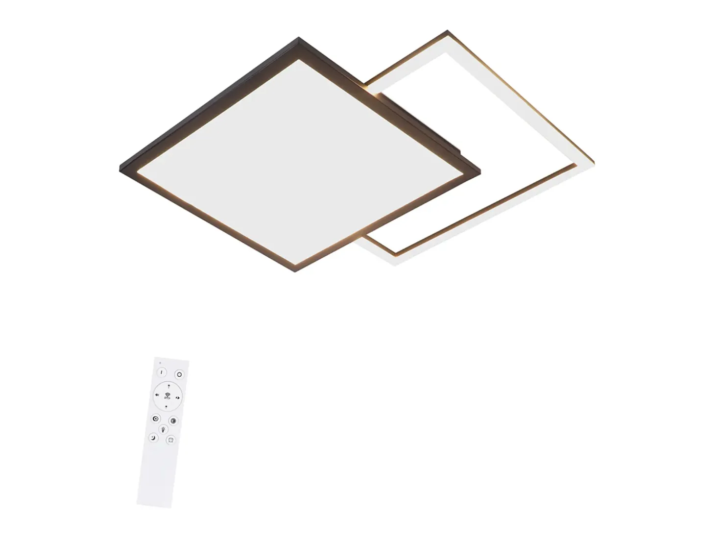 NETTLIFE Lámpara de Techo LED 46W Sala de Estar Lámpara de Moderna Regulable Negra con Diseño de Cielo Estrellado para Dormitorio Estudio Hotel
