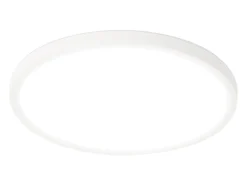 NETTLIFE Lámpara LED de techo plana para dormitorio, color negro, 18 cm, 15 W, no regulable, blanco cálido 3000 K