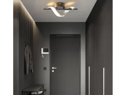 NETTLIFE, lámpara LED mural de interior, diseño moderno, lámpara para pasillo - habitación de 3000K, lámpara para jaula de escalera blanca cálida.