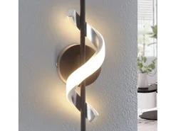 NETTLIFE, lámpara LED mural de interior, diseño moderno, lámpara para pasillo - habitación de 3000K, lámpara para jaula de escalera blanca cálida.