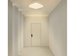 NETTLIFE Lámpara techo LED 15W, Dormitorio cielo estrellado 21cm, Blanca cálida, Estrella cuadrada, Decoración cocina, Niños, Oficina