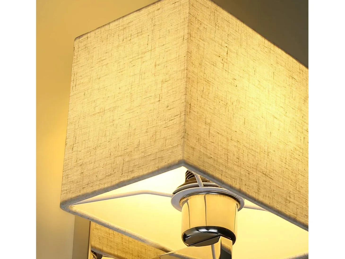NETTLIFE lote de 2 lámparas murales LED para interiores, para habitación, aplique para salón, lámpara de cabecera, cama de tela con brazo de lectura flexible E27.