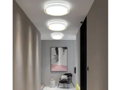 NETTLIFE Luz de Techo LED 18W 30cm Dormitorio Regulable con Control Remoto Cocina Lámpara de Cocina Redonda Moderna para Sala de Estar Pasillo
