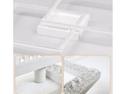 NETTLIFE Luz de Techo LED Regulable Sala de Estar Diseño Moderno con Control Remoto 52W Lámpara de Dormitorio de Cocina para Comedor Cocina