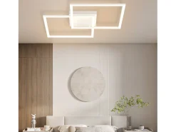 NETTLIFE Luz de Techo LED Regulable Sala de Estar Diseño Moderno con Control Remoto 52W Lámpara de Dormitorio de Cocina para Comedor Cocina