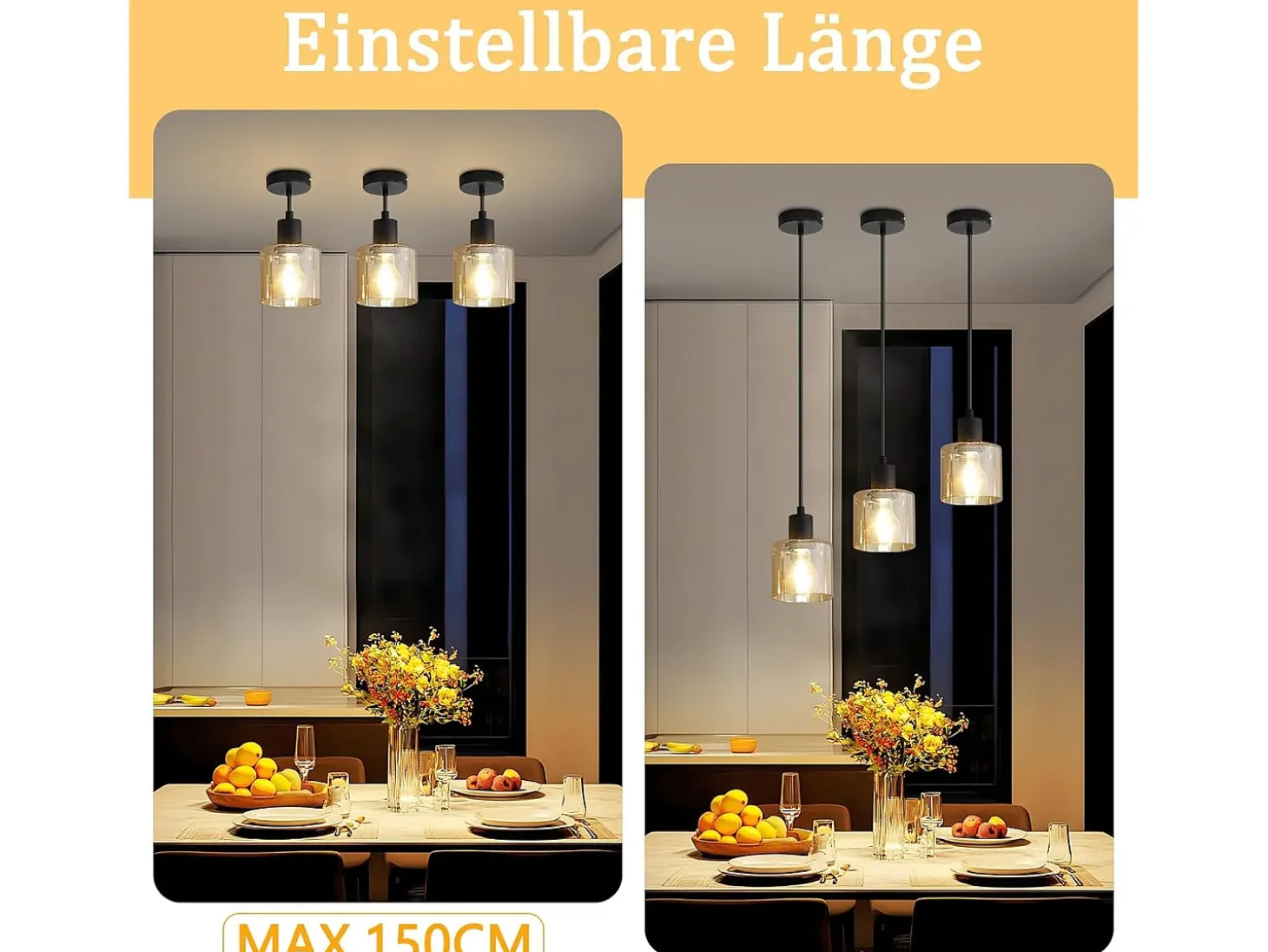 NETTLIFE Mesa de comedor suspendida, lámpara colgante vintage, colgante E27, colgante negro, 1 bombilla retro industrial.