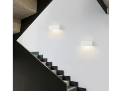 NETTLIFE Modern G9 Aplique de pared interior de yeso blanco para pasillo Escaleras arriba y abajo