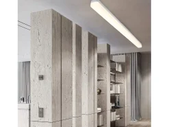NETTLIFE Plafón LED blanco 4000K 36W 90CM lámpara de cocina con luz diurna: lámpara para cocina salón dormitorio balcón pasillo