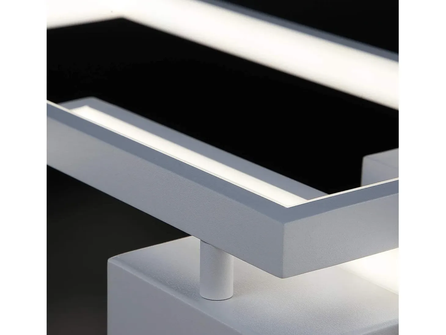 NETTLIFE Plafón LED con intensidad variable y mando a distancia, 63W, Blanco.