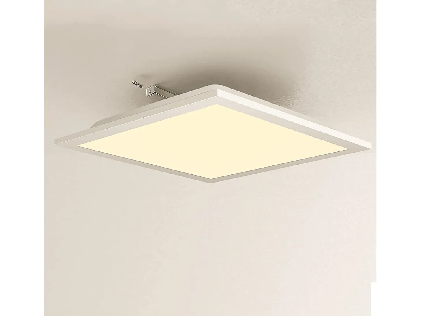 NETTLIFE Plafón LED para salón, panel de 60*60 cm, 40 W, plano, 3000 K.