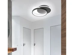 NETTLIFE Plafón LED para salón, dimmable, moderno, con mando a distancia para el pasillo.
