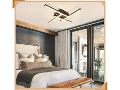 NETTLIFE, plafóndido LED blanco cálido, diseño moderno, 24 W, 3000 K