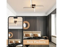 NETTLIFE Plafonario LED blanco de 24W, diseño moderno, 3000K, luz blanca cálida.