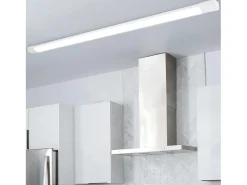 NETTLIFE Plafonero LED de 120 cm y 36 W, tubo de luz para habitaciones húmedas, 4000 K, lámpara para bodega, blanco neutro, ángulo de haz largo de 180°.