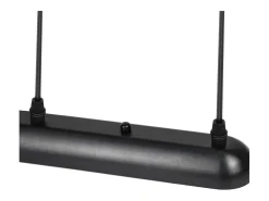 NETTLIFE Suspensión de mesa Vintage negro. Lámpara de mesa E27. Lámpara para comedor. Retró cocina industrial.