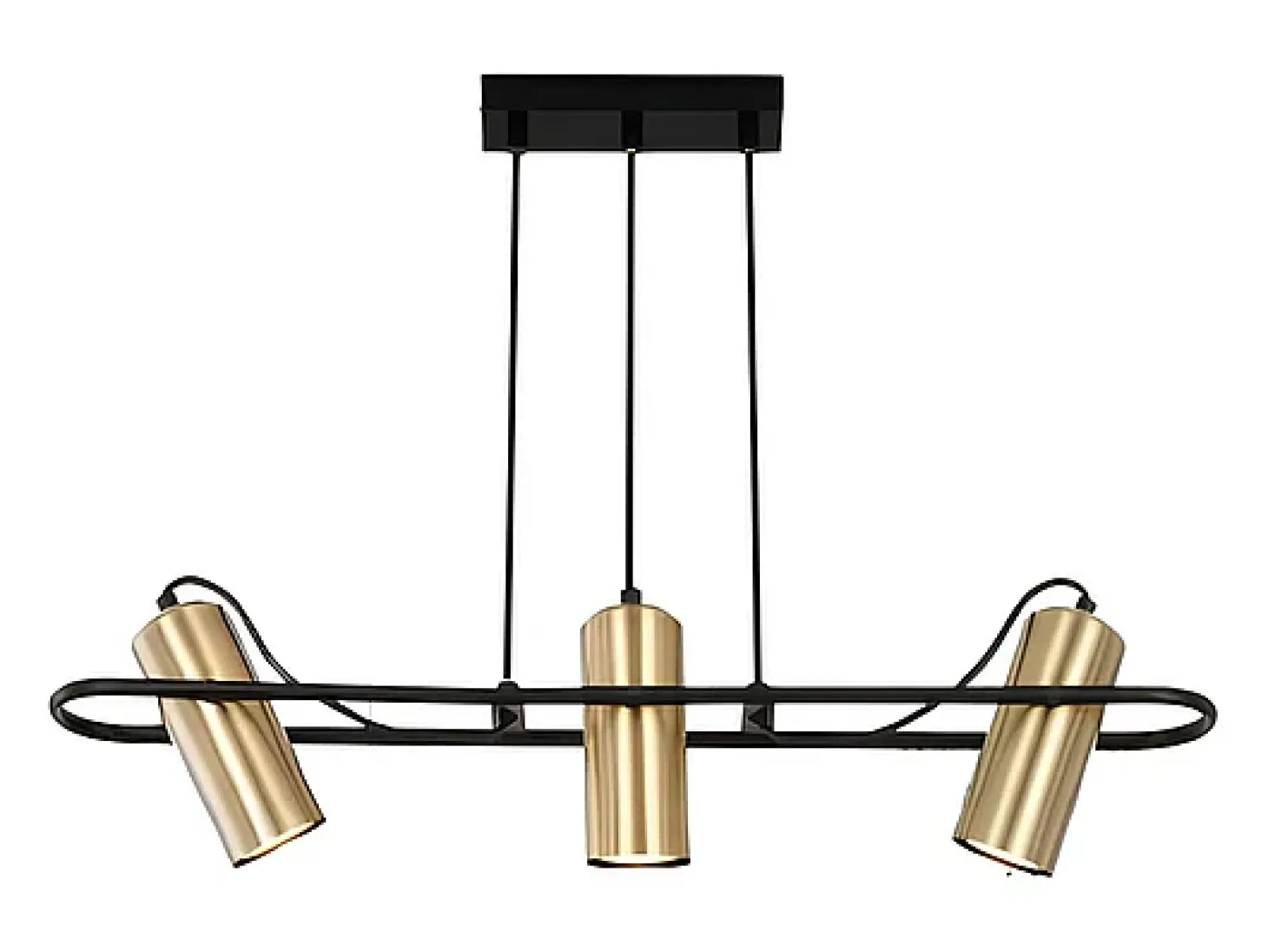 NETTLIFE Suspensión Vintage de 3 Llaves para Comedor. Lámpara de Techo con Diseño Industrial GU10.
