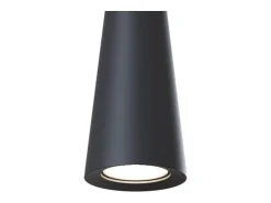 Nevill Lámpara Colgante de Techo Slim Negra, 1 Luz, GU10