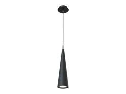 Nevill Lámpara Colgante de Techo Slim Negra, 1 Luz, GU10