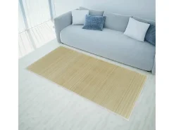 Noisiel Alfombra rectangular de bambú natural 120 x 180 cm