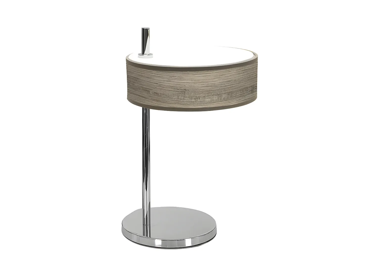Novedad Sobremesa Cromo/madera Gris Modelo Haiti