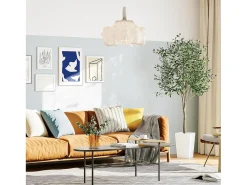 Oliva artificial 120 cm en macetas, plantas artificiales extraíbles, decoración de plantas verdes falsas, para interior al aire libre