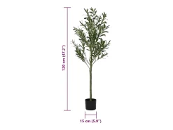 Olivo artificial 450 hojas 120 cm verde