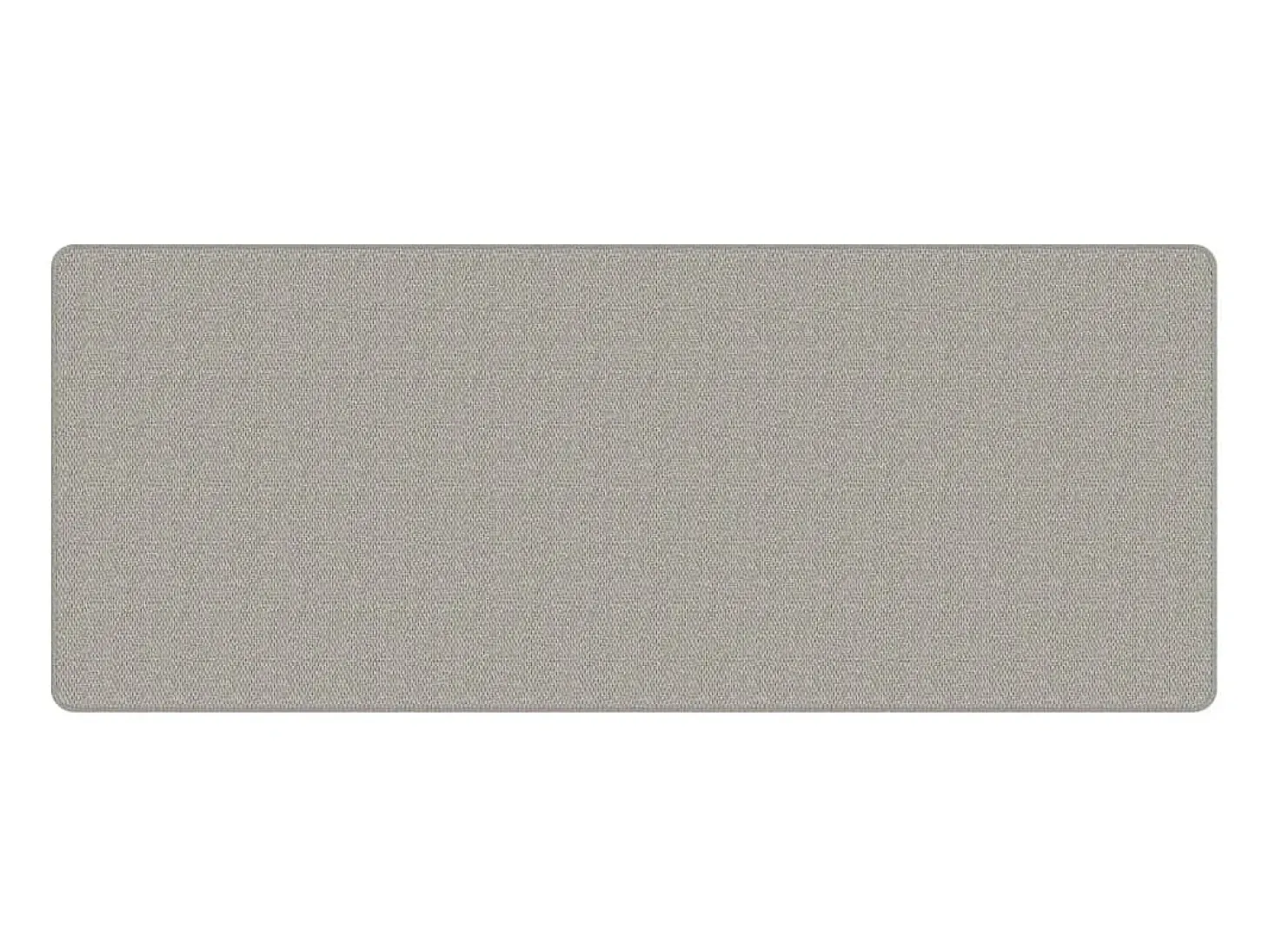 Overijse Alfombra de pasillo con aspecto de sisal platina 80x200 cm