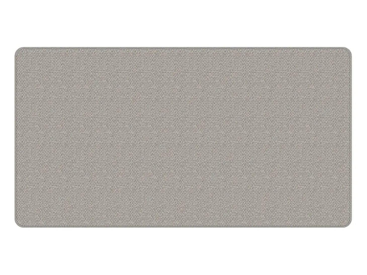 Overijse Alfombra de pasillo con aspecto de sisal platina 80x150 cm