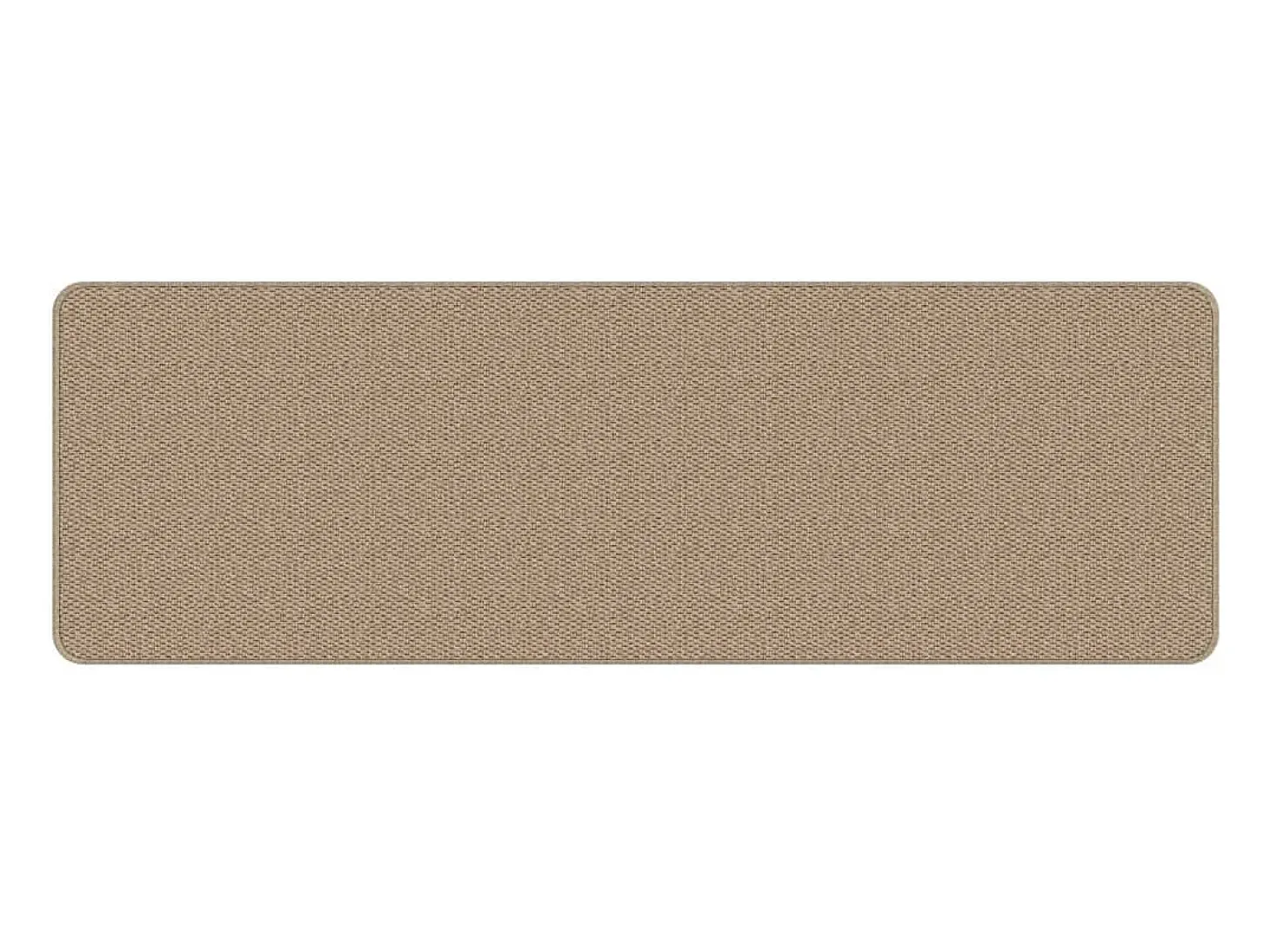 Overijse Alfombra de pasillo con aspecto de sisal color arena 50x150 cm
