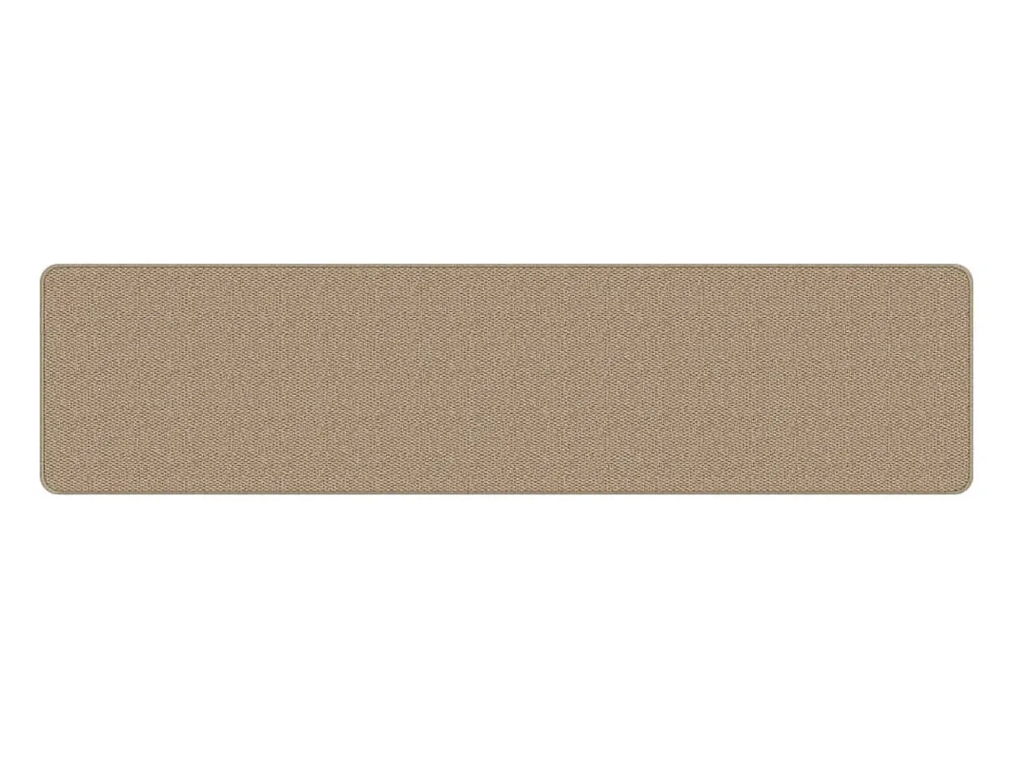 Overijse Alfombra de pasillo con aspecto de sisal color arena 50x200 cm
