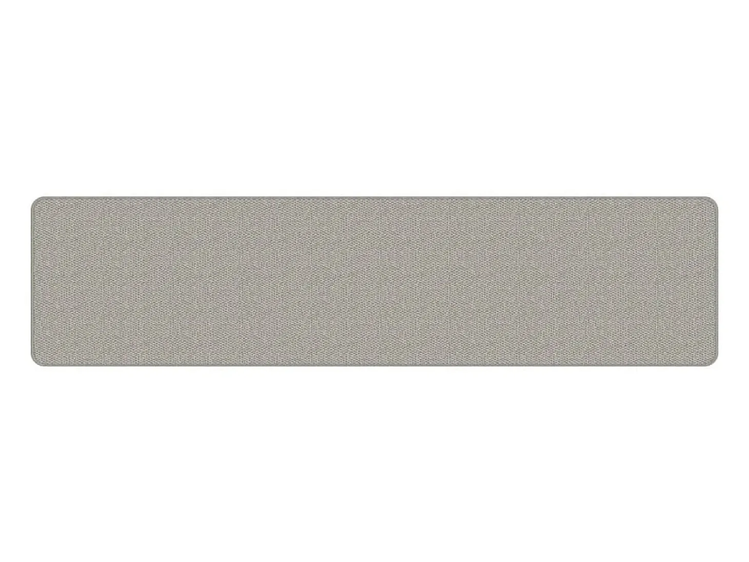 Overijse Alfombra de pasillo con aspecto de sisal platina 50x200 cm