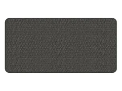Overijse Alfombra de pasillo con aspecto sisal gris antracita 50x100 cm