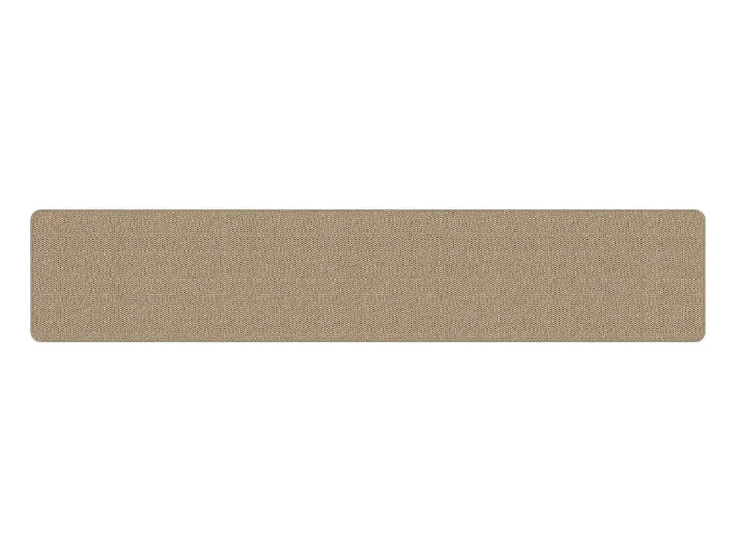Overijse Alfombra de pasillo con aspecto de sisal color arena 50x250 cm