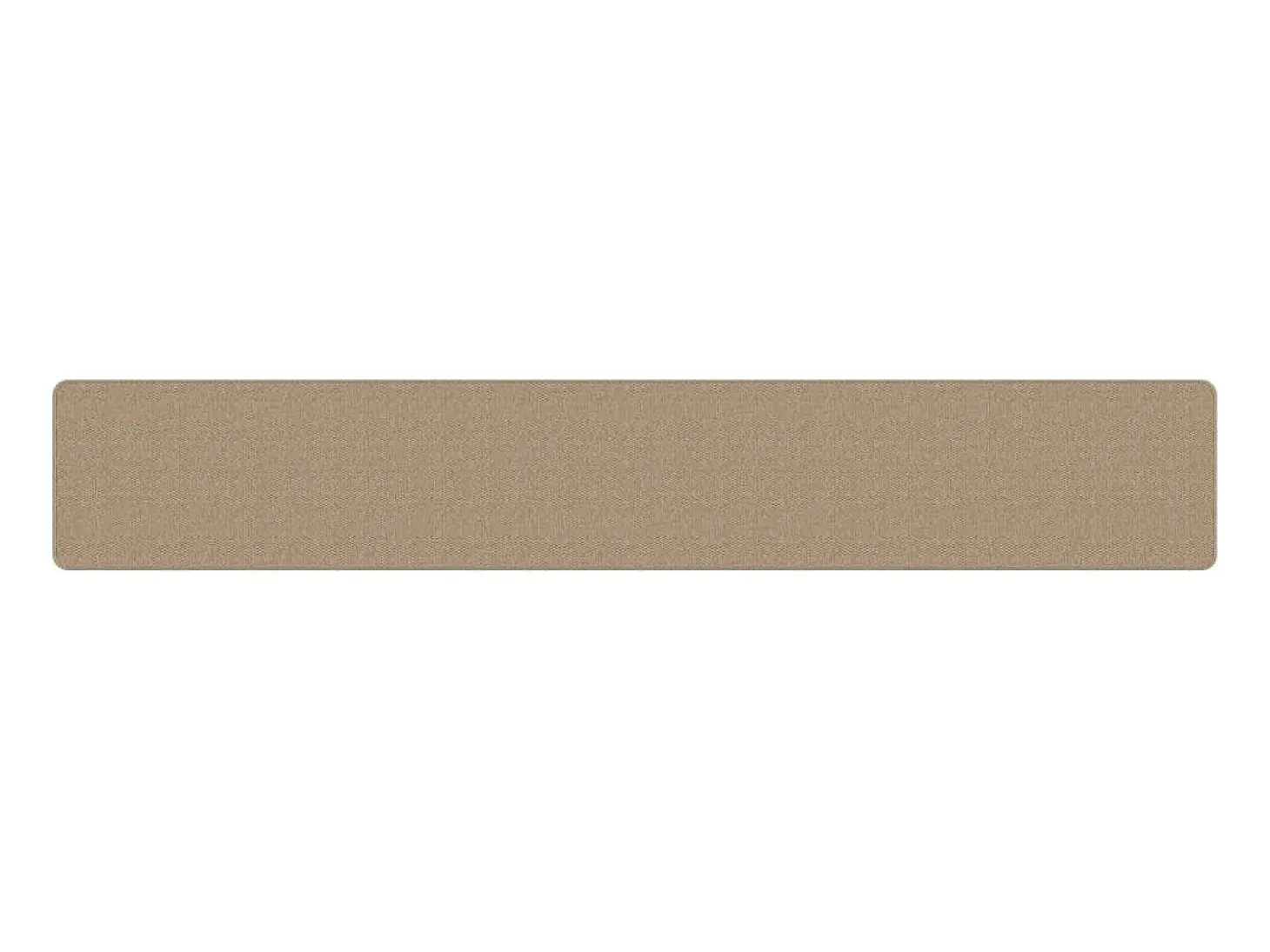 Overijse Alfombra de pasillo con aspecto de sisal color arena 50x300 cm