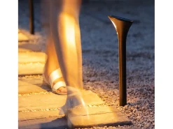 Pack 2 Balizas Solar Exterior LED con Pincho Pie 60cm con Detector de Movimiento 3000K Blanco Cálido