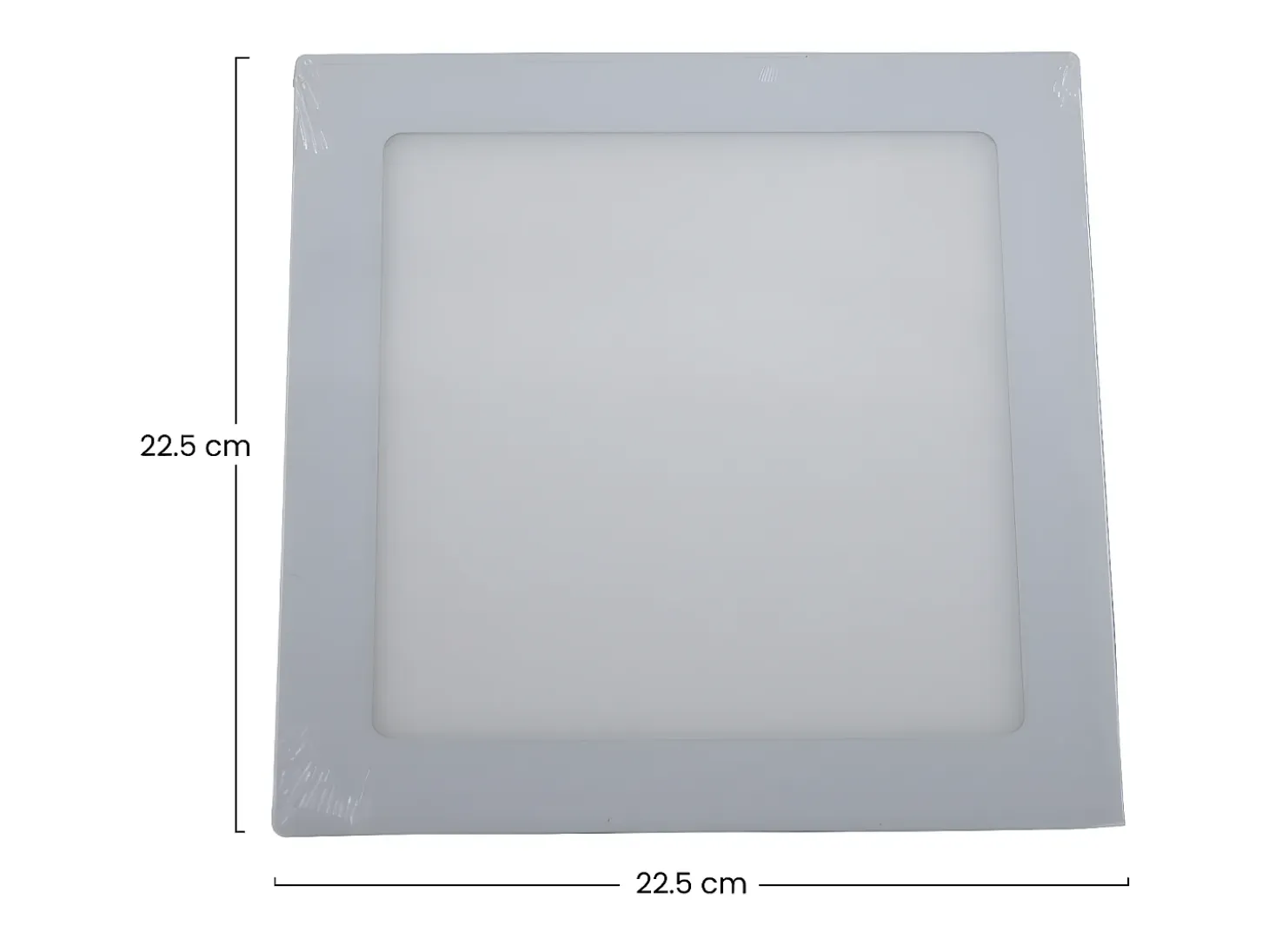 Pack 2 Downlights LED Ultraslim Cuadrados 18W 1600lm 22.5x22.5cm 4000K Blanco 25000H Primer Leader