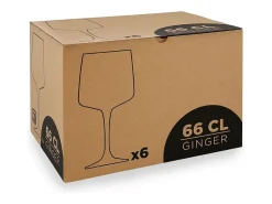 Pack de 6 copas Ginger vidrio tensionado 66 cl
