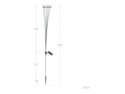 Pack de 2 Pinchos LED Solar Exterior LightningBug 3000K Blanco Cálido